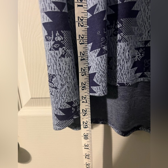 Lularoe short sleeve blue T-shirt high-low size 2XL - Picture 3 of 8